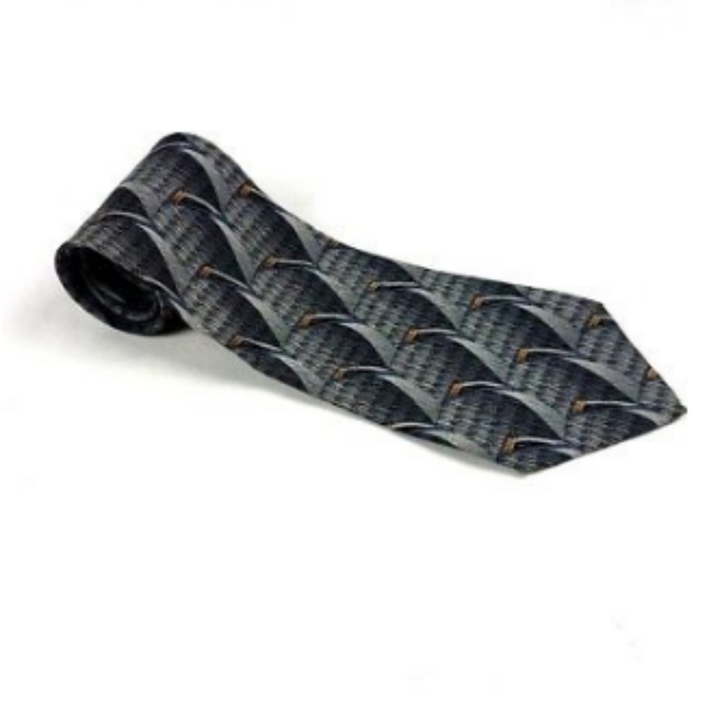 Evan-Picone Standard Abstract Sliver Tie
